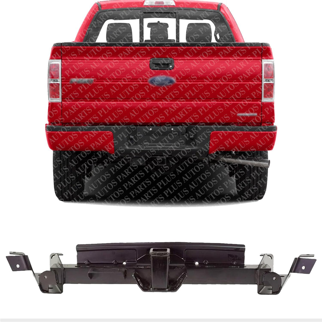 Rear Bumper Reinforcement With Towing Pkg Steel Direct Replacement Compatible With 2009-2014 Ford F-150 FO1106363 9L3Z17D826E