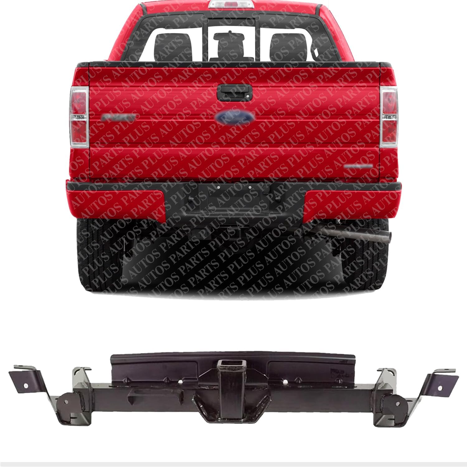 Rear Bumper Reinforcement With Towing Pkg Steel Direct Replacement Compatible With 2009-2014 Ford F-150 FO1106363 9L3Z17D826E
