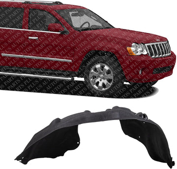 Front Fender Liner Right Passenger Side With Insulation Foam Direct Replacement Compatible With 2011-2013 Jeep Grand Cherokee CH1249153 55079292AG