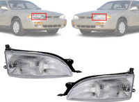Set Of 2 Front Headlight Assembly Right Passenger & Left Driver Side Direct Replacement Compatible With 1995-1996 Toyota Camry TO2503112 TO2502112 8111006032 8115006032