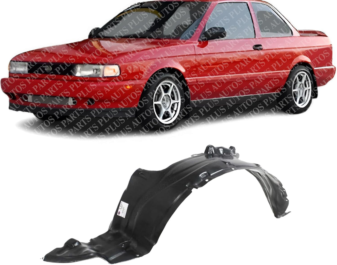 Front Fender Liner Left Driver Side Direct Replacement Compatible With 1991-1994 Nissan Sentra NI1250105 6384365Y00