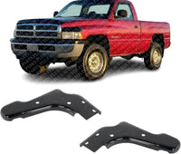 Set Of 2 Front Bumper Inner Mounting Bracket Steel Left Driver & Right Passenger Side Direct Replacement Compatible With 1999-2001 Dodge Ram 1500/1992-2002 2500 3500 CH1067134