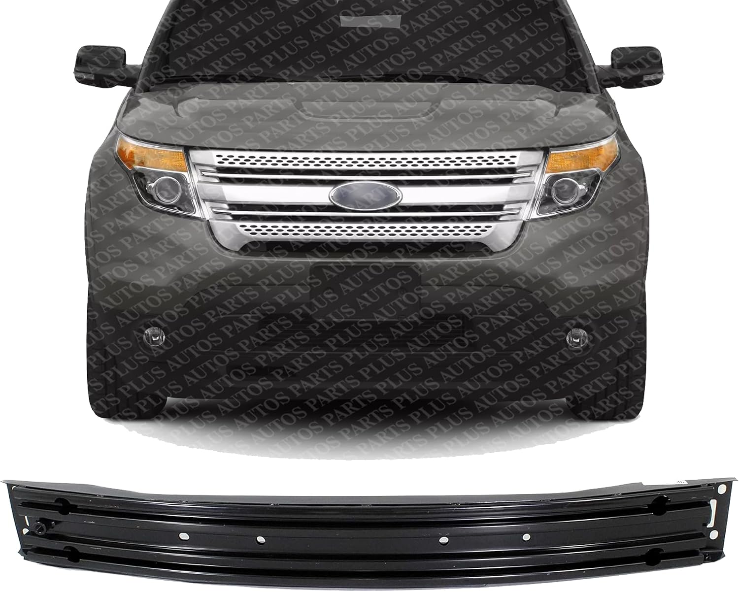 Front Bumper Reinforcement Steel Direct Replacement Compatible With 2011-2015 Ford Explorer FO1006259 BB5Z17757A