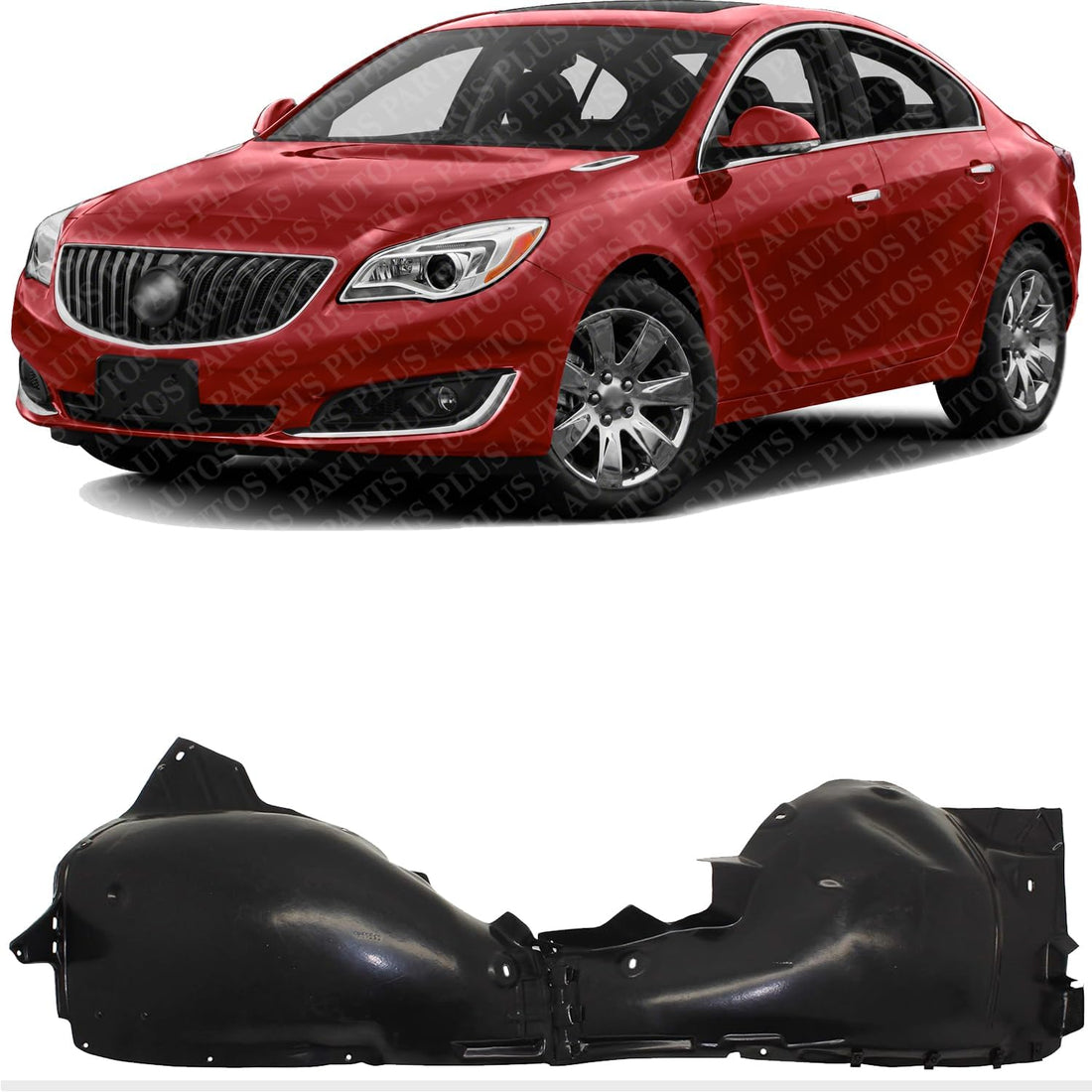 Front Fender Liner Left Driver Side Direct Replacement Compatible With 2011-2017 Buick Regal GM1248283 22970859