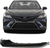 Front Bumper Outer Molding Textured Left Driver Side Direct Replacement Compatible With 2018-2020 Toyota Camry TO1046103 5312433050 5312406120
