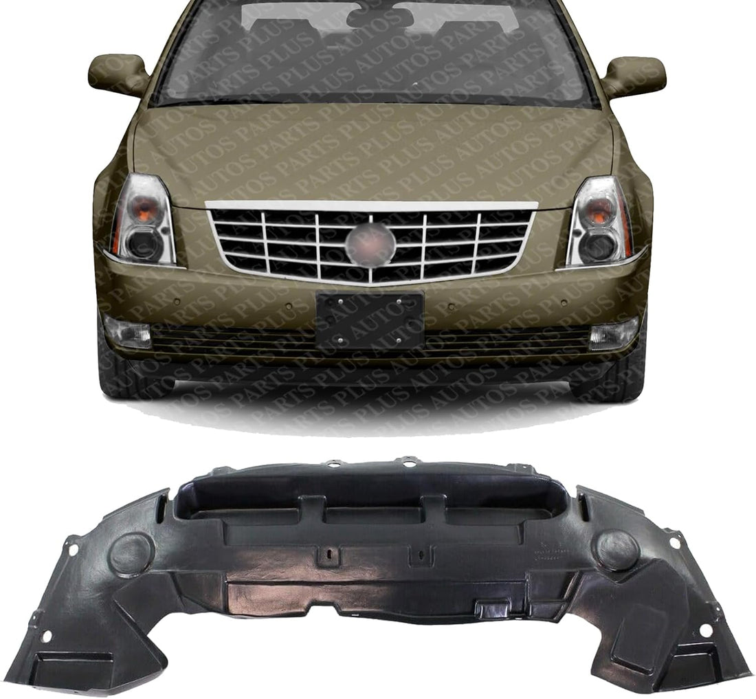 Front Engine Splash Shield Under Cover Air Deflector Direct Replacement Compatible with 2006-2011Cadillac DTS GM1092223 15808709