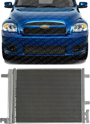 Front AC Condenser Aluminum Core Direct Replacement Compatible With 2006-2011 Chevrolet HHR GM3030273 20889194