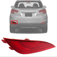 Rear Bumper Reflector Left Driver Side Direct Replacement Compatible With 2010-2015 Hyundai Tucson HY1184108 924052S100