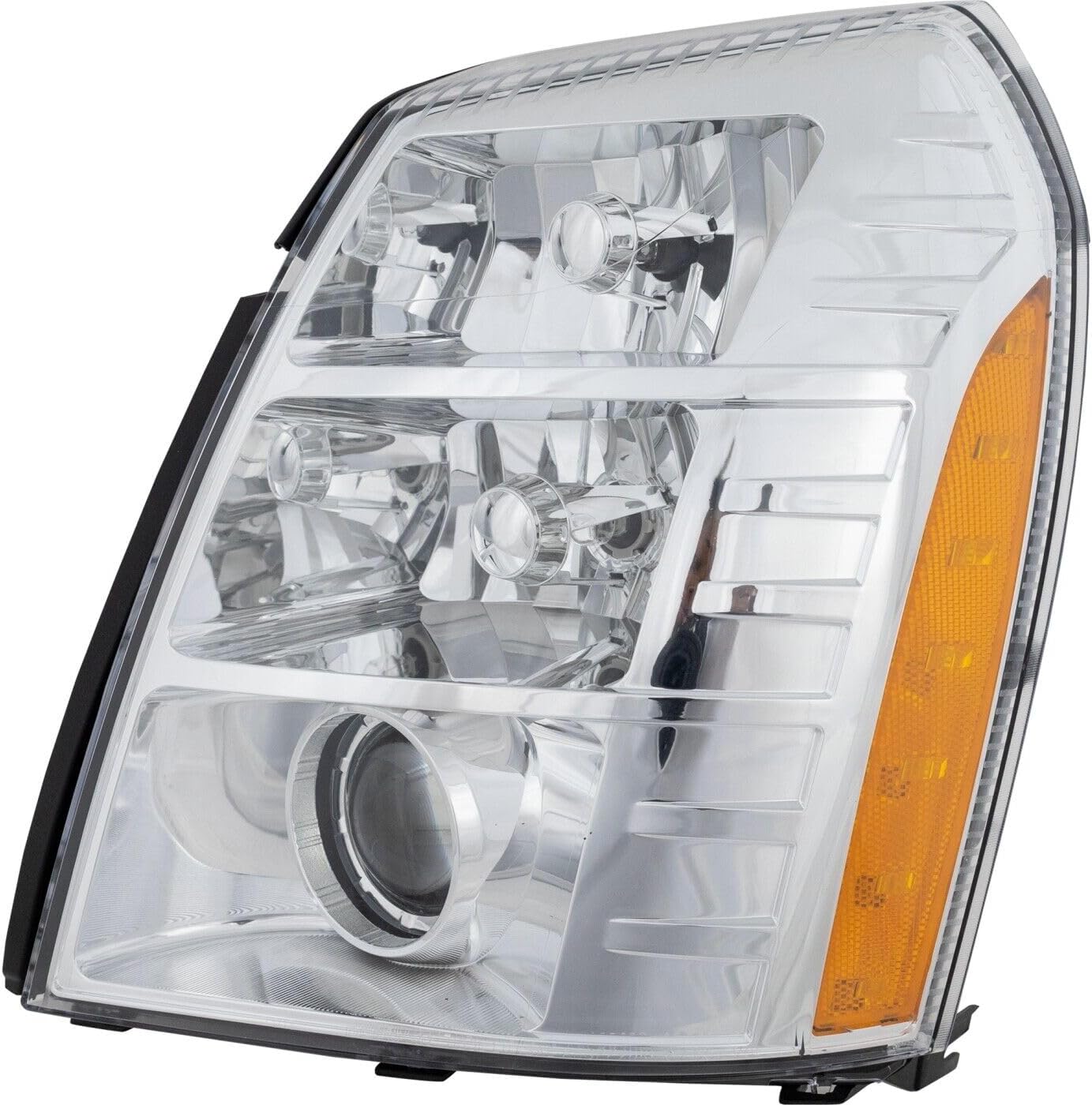 Front Head Light Assembly Left Driver Side Direct Replacement Compatible With 2007-2009 Cadillac Escalade GM2502291 25897648