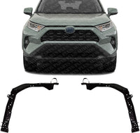 Set of 2 Front Radiator Support Side Panel Steel Left Driver & Right Passenger Side Direct Replacement Compatible with 2019-2024 Toyota RAV4 / 2021-2024 Prime TO1225495 TO1225496