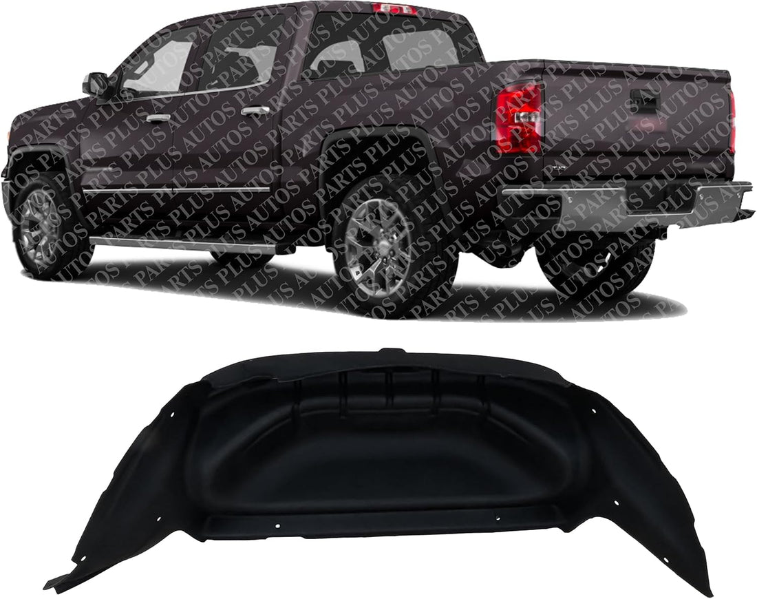 Rear Fender Liner Left Driver Side Direct Replacement Compatible With 2014-2019 GMC Sierra 1500/2014-2018 2500HD 3500HD GM1762110 84511154