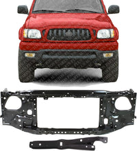AUTOS PARTS PLUS Front Radiator Support Assembly + Hood Latch Steel Direct Replacement Compatible With 2001-2004 Toyota Tacoma TO1225211 TO1225230 5321735020 5320104081