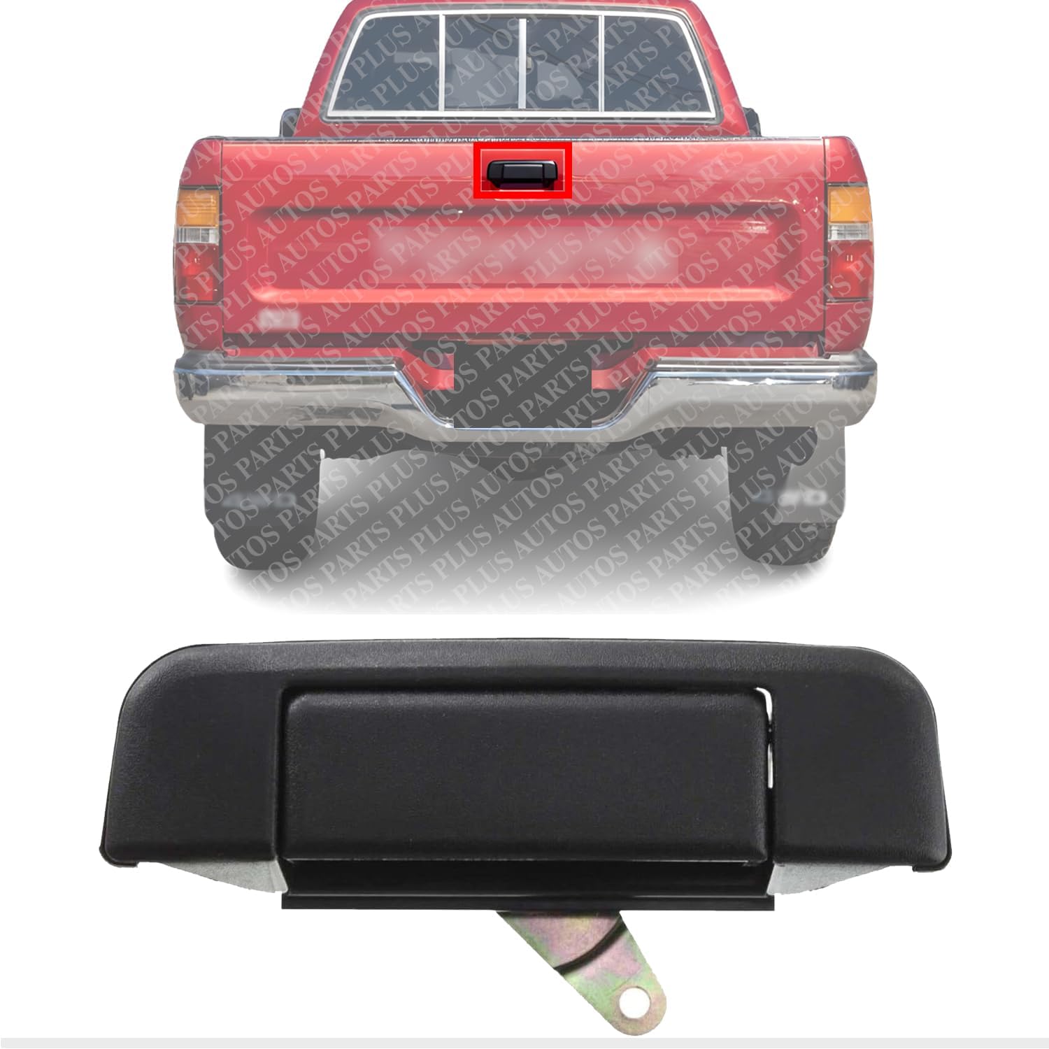 AUTOS PARTS PLUS Tailgate Handel Plastic Textured Direct Replacement Compatible With 1989-1995 Toyota Pickup TO1915101 6909089102