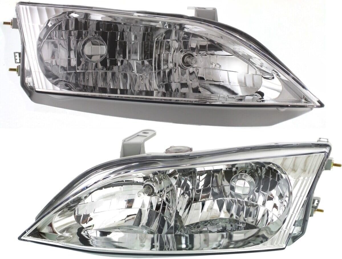 Set Of 2 Front Headlights Assembly Right Passenger & Left Driver Side Direct Replacement Compatible With 1997-2001 Lexus ES300 LX2502115 LX2502101 LX2503115 LX2503101 8115033290