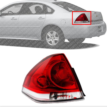 Tail Light Assembly Left Driver Side Direct Replacement Compatible With 2006-2013 Chevrolet Impala / 2014-2016 Limited GM2800193 25971597