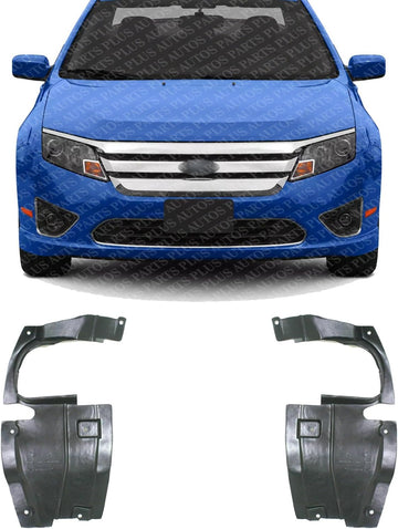 Set of 2 Front Engine Splash Shield-Side Cover Right Passenger & Left Driver Side Direct Replacement Compatible with 2006-2012 Ford Fusion FO1251147 FO1250147 6E5Z16102B 9E5Z16103A