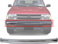 Front Bumper Molding Chrome Direct Replacement Compatible With 1998-2000 Toyota Tacoma TO1002165 5210104090