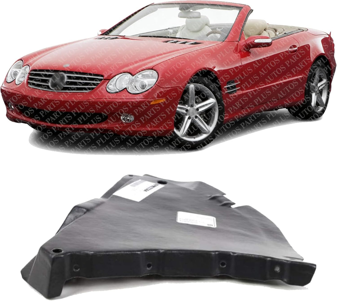 Front Lower Section Fender Liner Left Driver Side Direct Replacement Compatible With 2003-2006 Mercedes Benz SL-Class MB1250109 2306900730