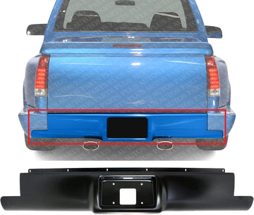 AUTOS PARTS PLUS Rear Roll Pan Stepside Primed Without License Plate Part and Light Kit Direct Replacement Compatible With 1888-1998 Chevrolet/GMC C-K Series REPC825514