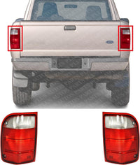 Set Of 2 Tail Light Lens And Housing Right Passenger & Left Driver Side Direct Replacement Compatible With 2001-2005 Ford Ranger FO2801156 FO2800156 1L5Z13404BA 1L5Z13405BA