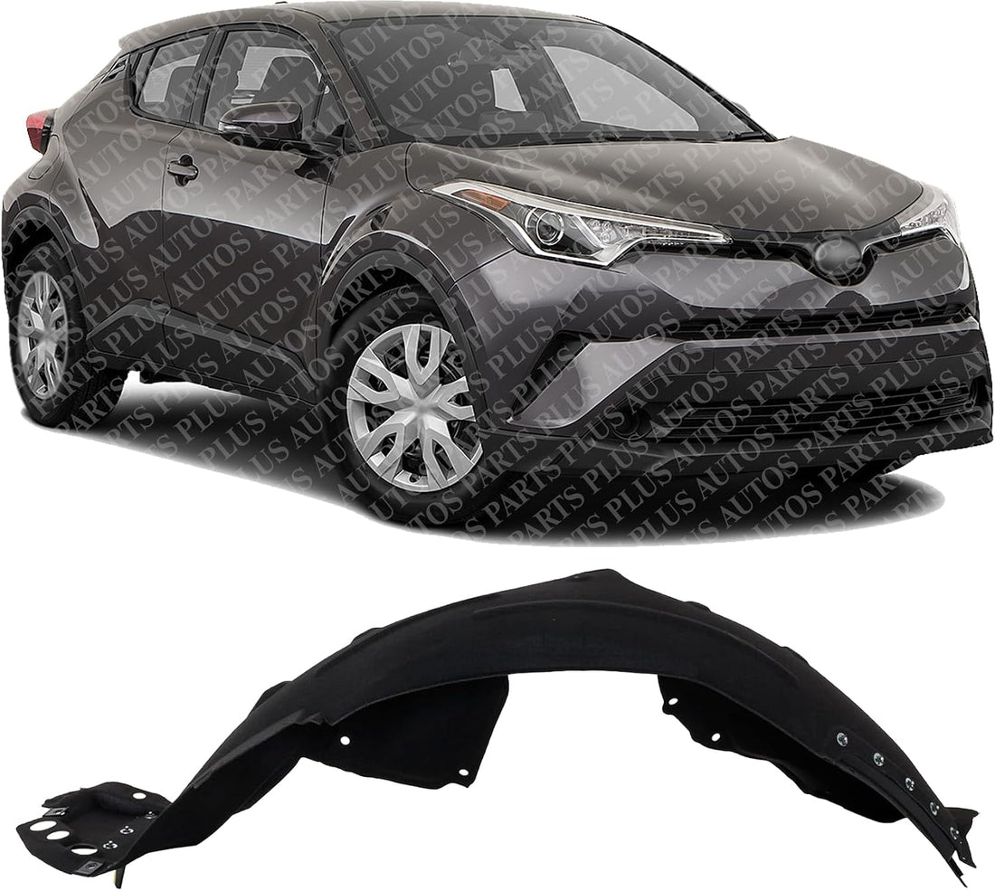 Front Fender Liner Right Passenger Side Direct Replacement Compatible With 2019-2022 Toyota C-HR TO1249238 5387510080