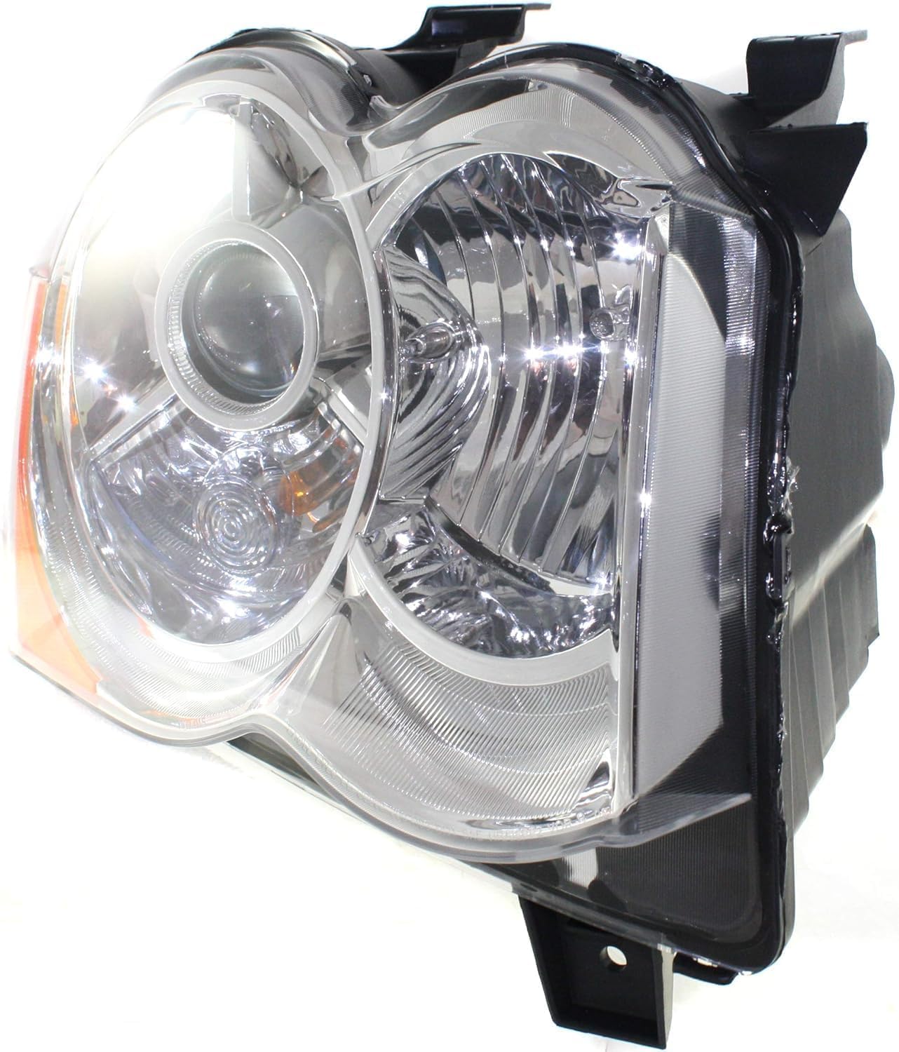 Front Head Light Right Passenger Side Direct Replacement Compatible With 2008-2010 Jeep Grand Cherokee CH2519129 55157484AH 55157484AD 55157484
