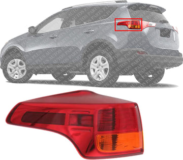 Tail Light Outer Assembly Left Driver Side Direct Replacement Compatible With 2013-2015 Toyota RAV4 TO2804119 815600R030