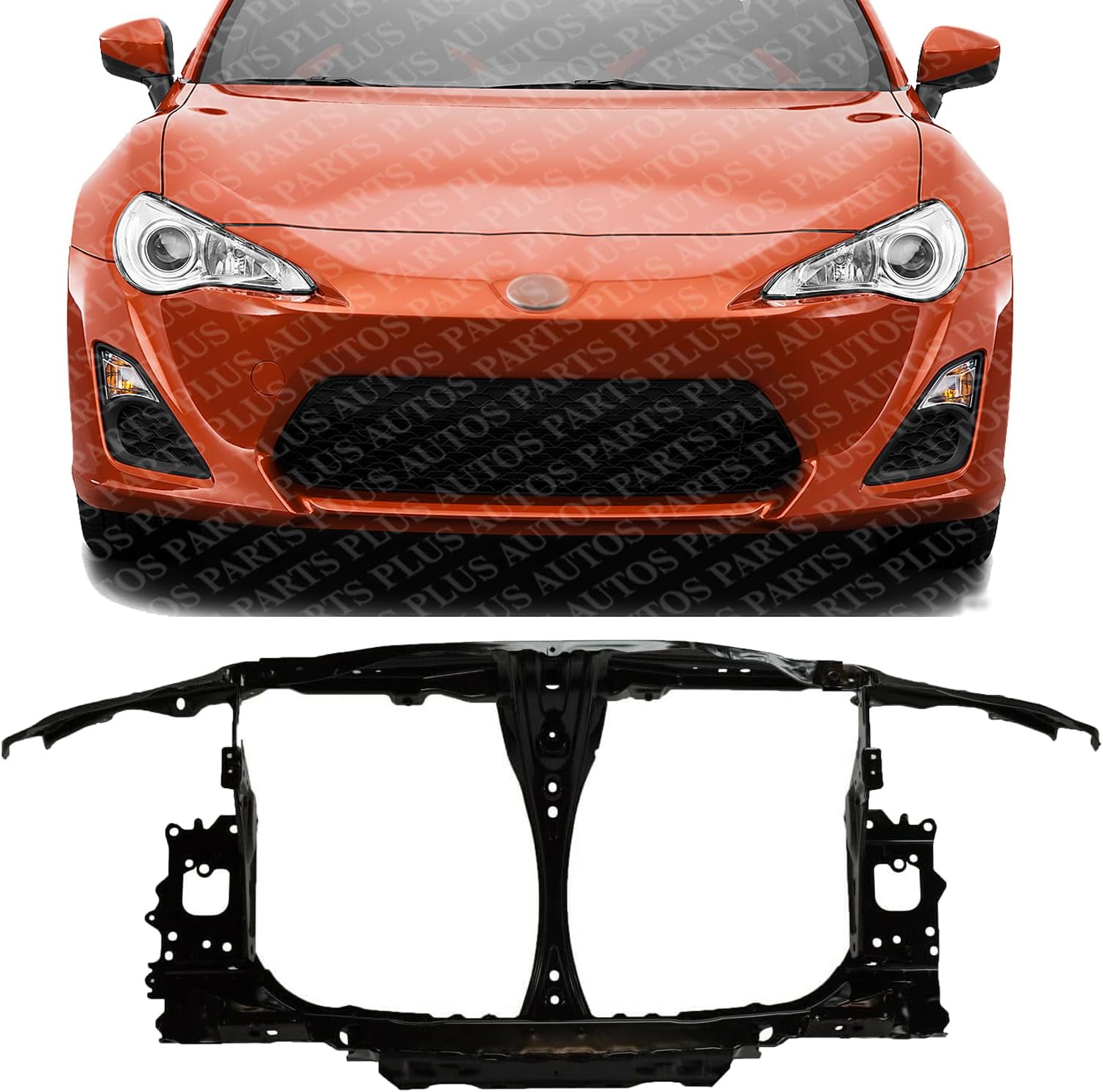 Front Radiator Support Assembly Steel Direct Replacement Compatible With 2013-2016 Scion FR-S / 2017-2019 Toyota 86 SC1225110 SU00307360