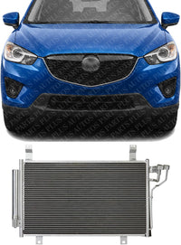 Front A/C Condenser Aluminum Core Direct Replacement Compatible With 2013-2022 Mazda CX-5 MA3030161 KF0361480B