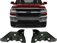 Set of 2 Front Bumper Inner Bracket Left Driver & Right Passenger Side Direct Replacement Compatible With 2014-2018 Chevrolet Silverado/GMC Sierra 1500 GM1066199 GM1067199 22757264
