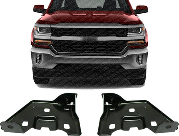 Set of 2 Front Bumper Inner Bracket Left Driver & Right Passenger Side Direct Replacement Compatible With 2014-2018 Chevrolet Silverado/GMC Sierra 1500 GM1066199 GM1067199 22757264
