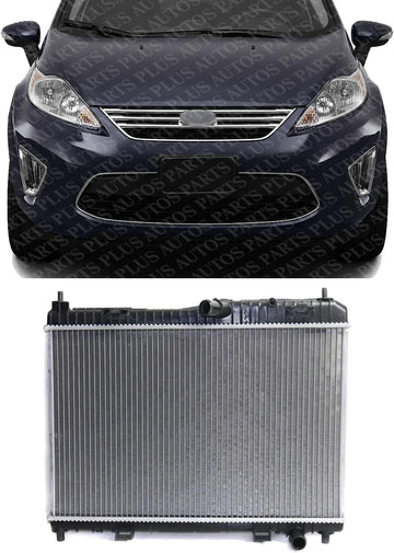 Front Radiator Aluminum Core Direct Replacement Compatible With 2011-2019 Ford Fiesta FO3010296 AE8Z8005B