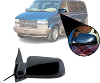 Front Power Mirror Folding Primed Left Driver Side Direct Replacement Compatible With 1888-1998 Chevrolet Astro GM1320159 15001801