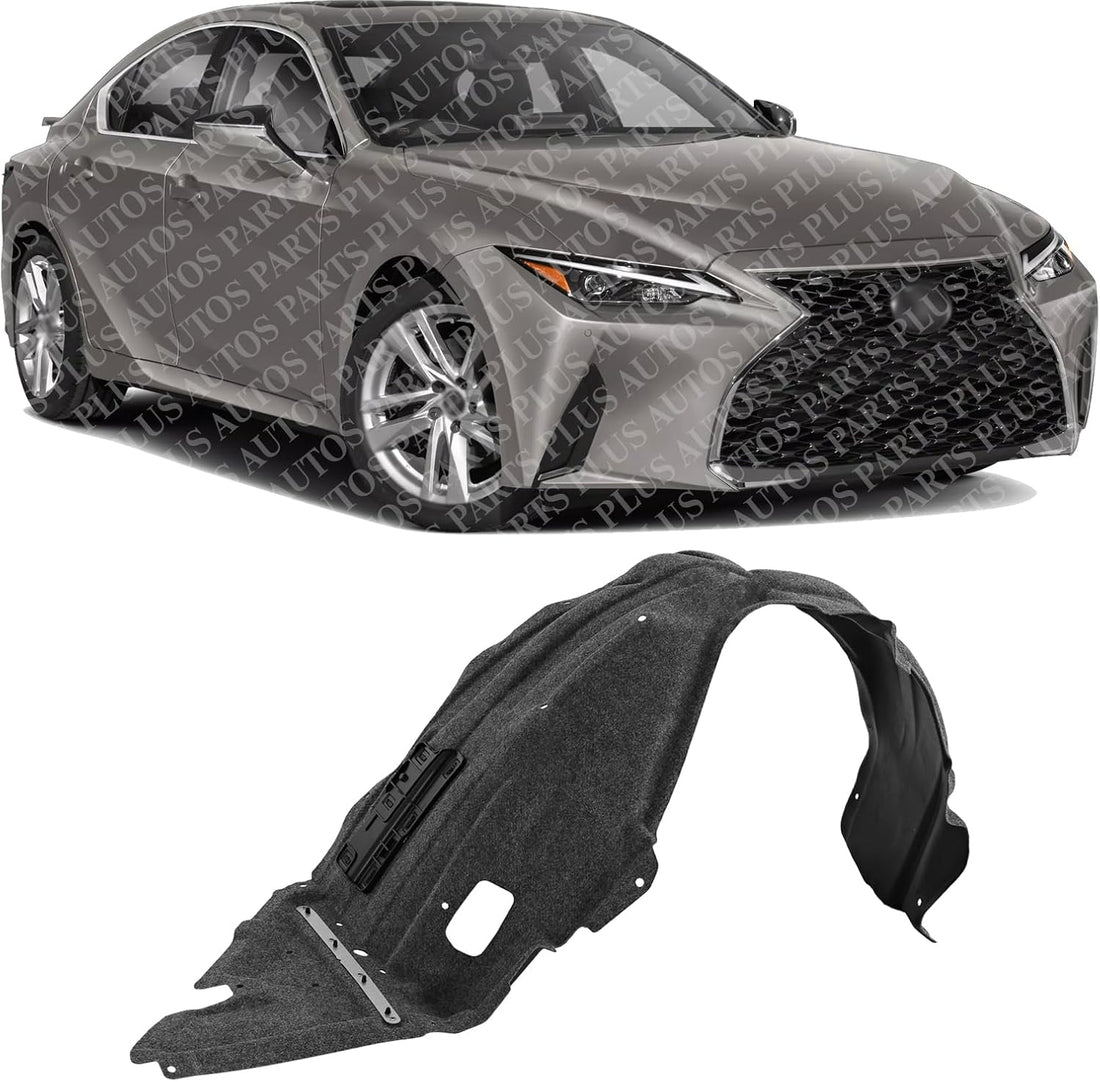 Front Fender Liner Right Passenger Side Direct Replacement Compatible With 2021-2023 Lexus IS300 / IS350 LX1249148 5380553101
