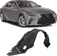 Front Fender Liner Right Passenger Side Direct Replacement Compatible With 2021-2023 Lexus IS300 / IS350 LX1249148 5380553101