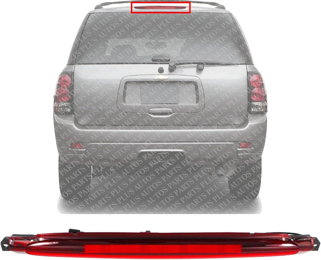 New 3rd Third Brake Light High Mount Stop Lamp Direct Replacement Compatible With 2002-2009 Chevrolet Trailblazer / 2002-2006 GMC Envoy GM2890106 15201921