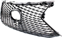 Front Grille Painted Silver Shell and Insert Direct Replacement Compatible With 2015-2017 Lexus NX200t LX1200173 5311178060