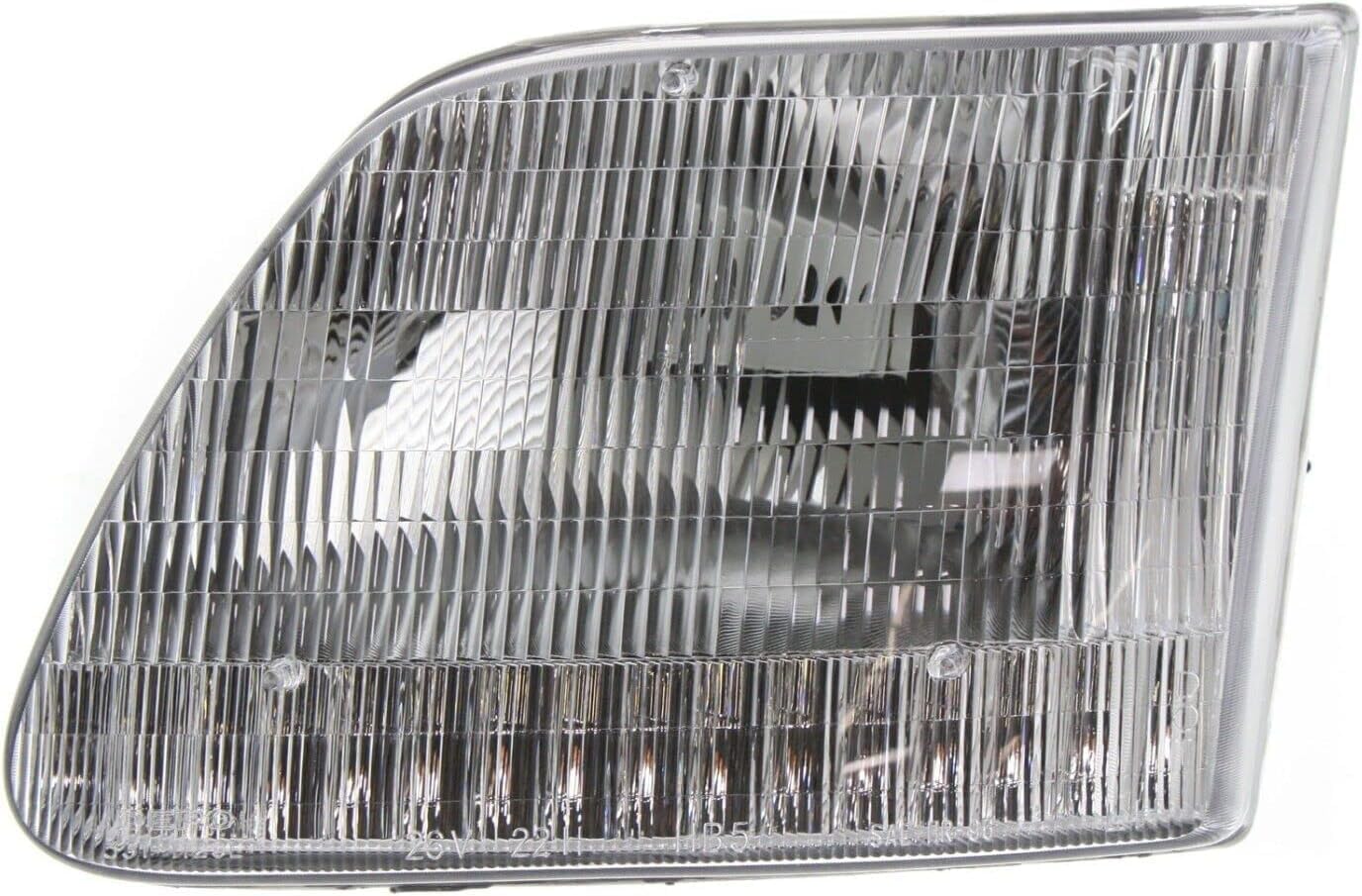 AUTOS PARTS PLUS Front Headlights Assembly Without Bracket + Corner Lamps Right Passenger & Left Driver Side Direct Replacement Compatible With 1997-2003 Ford F-Series FO2503139 FO2502139