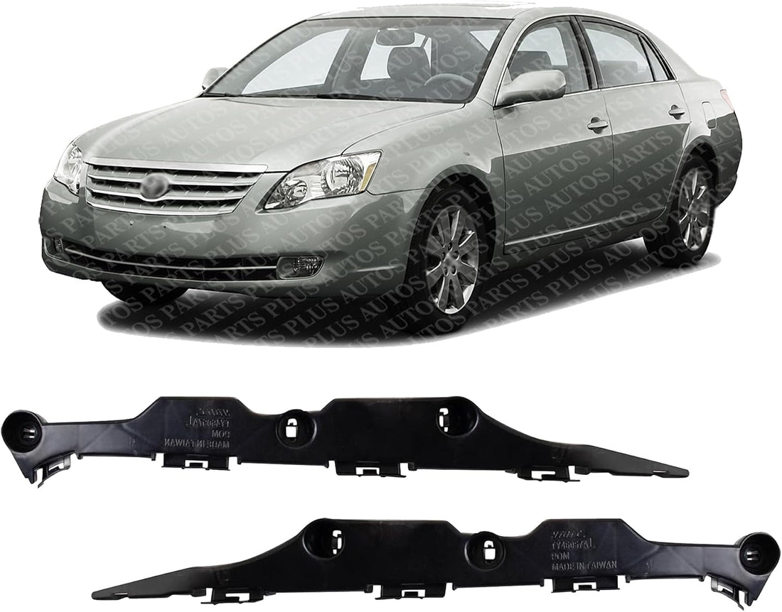 Set Of 2 Front Bumper Stay Bracket Plastic Left Driver & Right Passenger Side Direct Replacement Compatible With 2005-2010 Toyota Avalon TO1067164 TO1066164 52145AC040 52146AC040