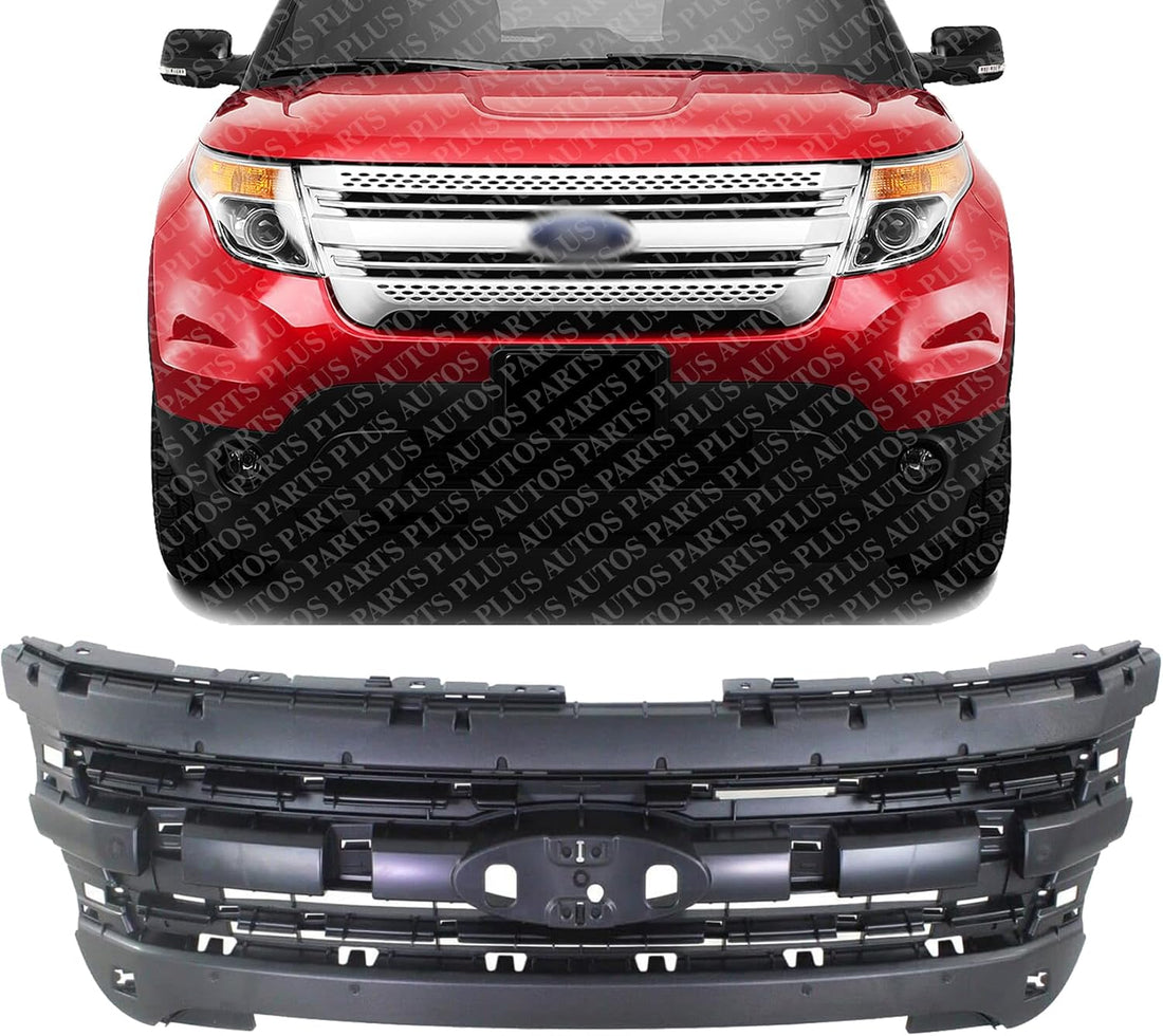 Front Inner Grille Shell | Mounting Header Panel Direct Replacement Compatible With 2011-2015 Ford Explorer / 2013-2015 Police Interceptor FO1223118 BB5Z8A284AA