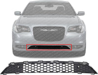Front Bumper Grille Square Mesh Design With Parking Aid Sensor Holes Direct Replacement Compatible With 2015-2022 Chrysler 300 CH1036148 68245344AD