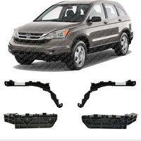Front Bumpers Spacer & Head Lights Side Beam Bracket Left Driver & Right Passenger Side Direct Replacement Compatible With 2007-2011 Honda CR-V HO1042106 HO1043106 HO1088113