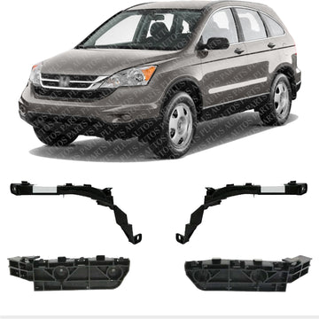 Front Bumpers Spacer & Head Lights Side Beam Bracket Left Driver & Right Passenger Side Direct Replacement Compatible With 2007-2011 Honda CR-V HO1042106 HO1043106 HO1088113