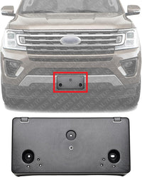 Front License Plate Bracket Direct Replacement Compatible with 2018-2021 Ford Expedition FO1068175 JL1Z17A385AA