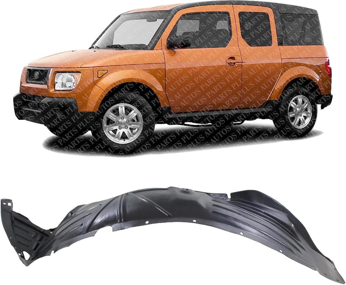 Front Fender Liner Left Driver Side Direct Replacement Compatible With 2003-2008 Honda Element HO1248122 74151SCVA00