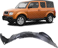 Front Fender Liner Left Driver Side Direct Replacement Compatible With 2003-2008 Honda Element HO1248122 74151SCVA00