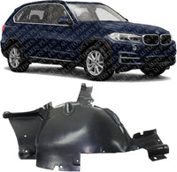 Front Fender Liner Rear Section Right Passenger Side Direct Replacement Compatible With 2014-2018 BMW X5 BM1249153 51717291198