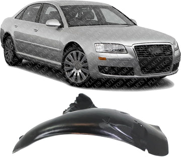 Front Section Fender Liner Right Passenger Side Direct Replacement Compatible With 2004-2010 Audi A8 Quattro AU1249116 4E0821172P