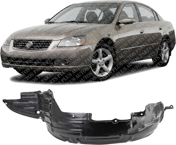 Front Fender Liner Left Driver Side Direct Replacement Compatible With 2002-2006 Nissan Altima NI1250113 638438J000