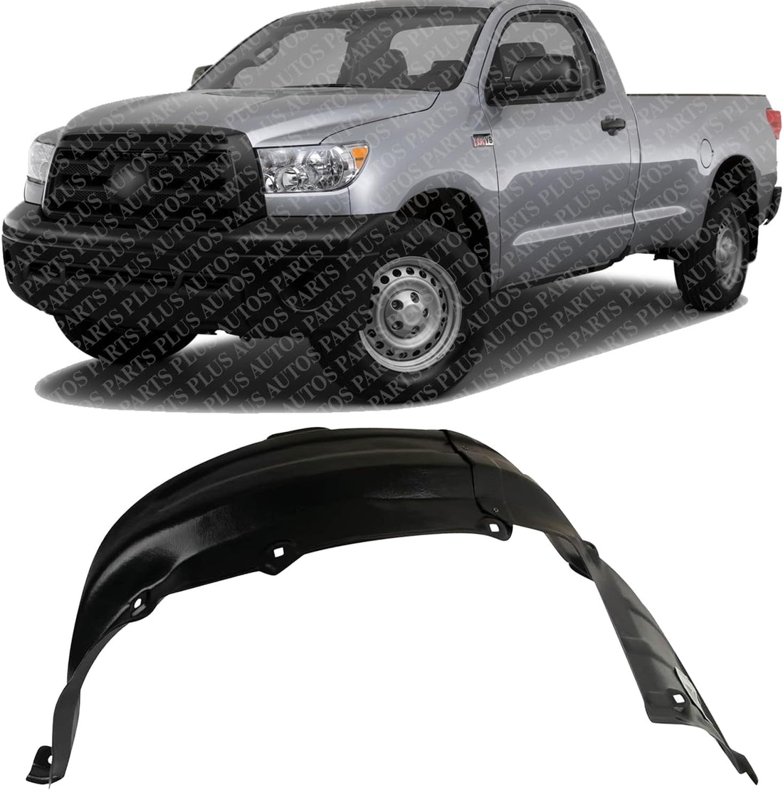 Front Fender Liner Rear Section Left Driver Side Direct Replacement Compatible With 2007-2013 Toyota Tundra / 2008-2022 Sequoia TO1248145 538080C011